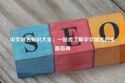中文域名知识大全：一站式了解中文域名的全面指南
