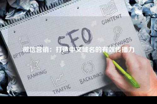 微信营销：打造中文域名的有效传播力