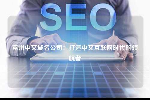 常州中文域名公司：打造中文互联网时代的领航者